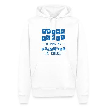 Diabetische Bauchspeicheldrüse - Männer Premium Bio Hoodie - Weiß - Vorne - Nico (187cm)