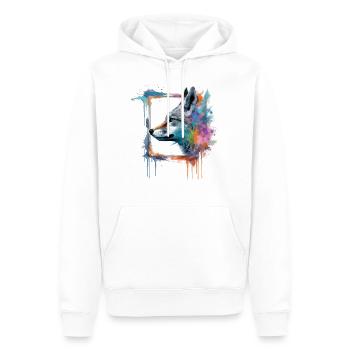 Fuchs Tierliebhaber Geschenk Wildtier Tier Motiv - Männer Premium Bio Hoodie - Weiß - Vorne - Nico (187cm)
