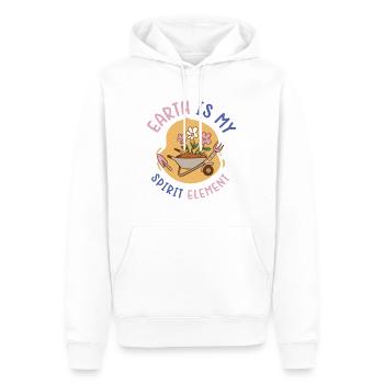 Landschaftsbau Gartenbau Gärtner Gartenanlage - Männer Premium Bio Hoodie - Weiß - Vorne - Nico (187cm)
