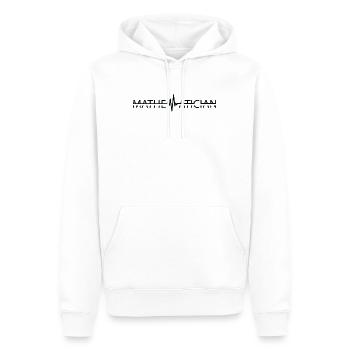 Mathe Mathematiker Herzschlag Mathematik Lehrerin - Männer Premium Bio Hoodie - Weiß - Vorne - Nico (187cm)