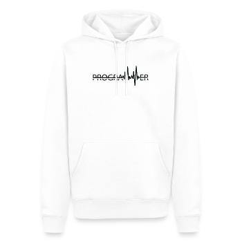 Programmierer Heartbeat Programmierung Coder - Männer Premium Bio Hoodie - Weiß - Vorne - Nico (187cm)