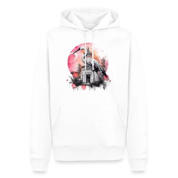 Flamingo Africa Exotique Bird Animal Gift - Sweat à capuche Premium bio Homme - blanc - Devant - Nico (187cm)