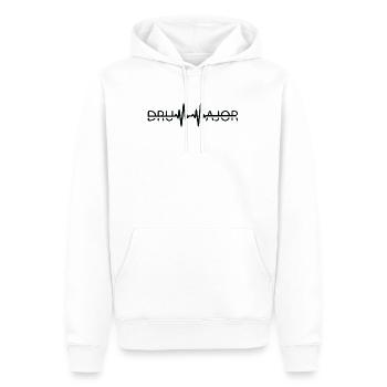 Chef de saison de la fanfare Heartbeat Marching Band - Sweat à capuche Premium bio Homme - blanc - Devant - Nico (187cm)