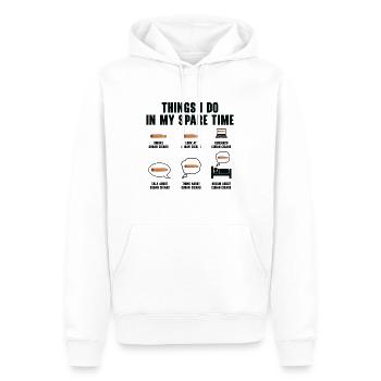 Zigarre Rauchen Zigarren Raucher - Männer Premium Bio Hoodie - Weiß - Vorne - Nico (187cm)