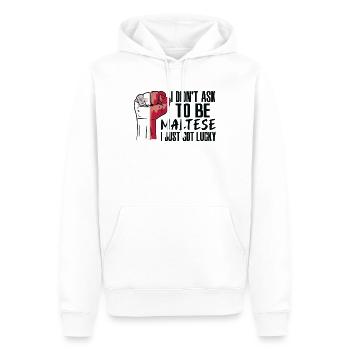 Malteser Stolz Maltesische Flagge Gewachsen - Männer Premium Bio Hoodie - Weiß - Vorne - Nico (187cm)