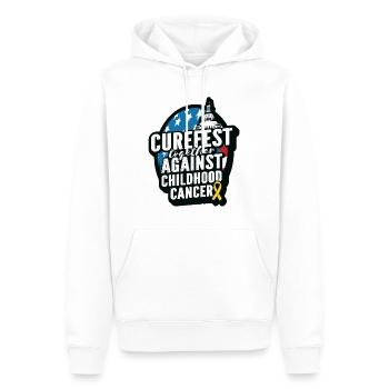 CureFest 2023 CureFest pour les patients atteints de cancer infantile - Sweat à capuche Premium bio Homme - blanc - Devant - Nico (187cm)