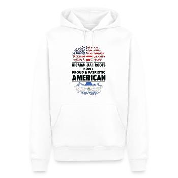 Nicaragua American Patriot USA Cultivé - Sweat à capuche Premium bio Homme - blanc - Devant - Nico (187cm)
