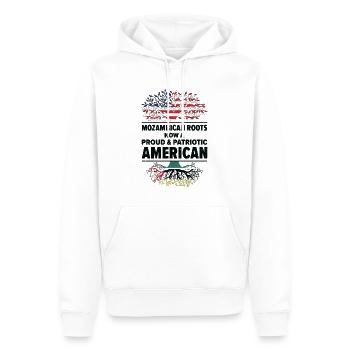 Mosambikanisch Amerikanischer Patriot USA - Männer Premium Bio Hoodie - Weiß - Vorne - Nico (187cm)