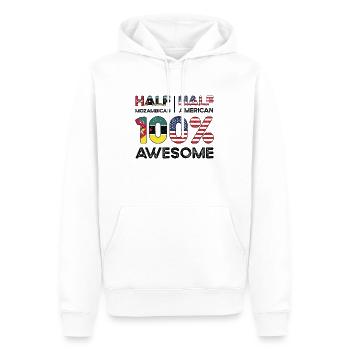 Mosambikanisch Amerikanischer Patriot USA - Männer Premium Bio Hoodie - Weiß - Vorne - Nico (187cm)
