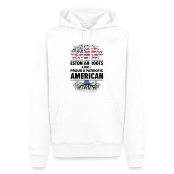 Estnischer amerikanischer Patriot USA Gewachsenes - Männer Premium Bio Hoodie - Weiß - Vorne - Nico (187cm)