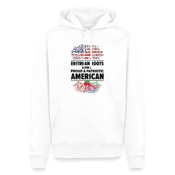 Eritreische amerikanische Patriotin USA Gewachsen - Männer Premium Bio Hoodie - Weiß - Vorne - Nico (187cm)