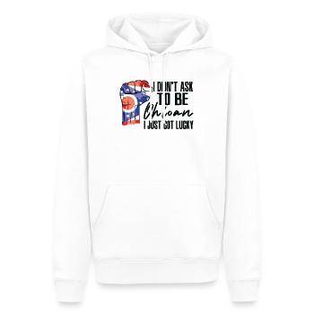 Ohioaner Amerikaner US-Patriot USA Gewachsen Ohio - Männer Premium Bio Hoodie - Weiß - Vorne - Nico (187cm)
