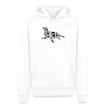 Robbe Seelöwe Robben Silhouette - Männer Premium Bio Hoodie - Weiß - Vorne - Nico (187cm)