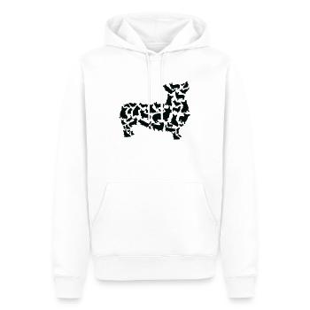 Pembroke Welsh Corgi Dog Mama Pembroke Welsh - Sweat à capuche Premium bio Homme - blanc - Devant - Nico (187cm)