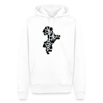 Shih Tzu Chien Maman Shih Tzu Papa - Sweat à capuche Premium bio Homme - blanc - Devant - Nico (187cm)