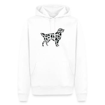 Golden Retriever Hund Golden Retriever Silhouette - Männer Premium Bio Hoodie - Weiß - Vorne - Nico (187cm)