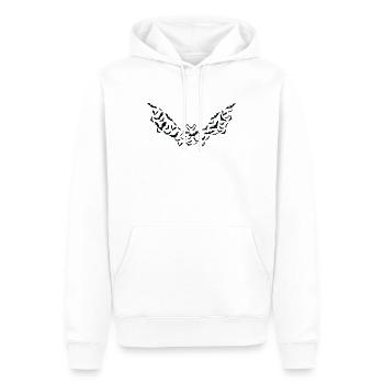 Chauve-souris Halloween chauves-souris papier découpé - Sweat à capuche Premium bio Homme - blanc - Devant - Nico (187cm)