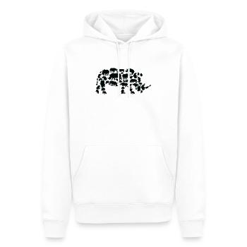 Nashorn Wildlife Afrika Nashorn Silhouette - Männer Premium Bio Hoodie - Weiß - Vorne - Nico (187cm)