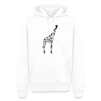 Giraffe Wildlife Afrika Giraffen Silhouette - Männer Premium Bio Hoodie - Weiß - Vorne - Nico (187cm)