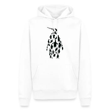 Pinguin Pinguine Silhouette - Männer Premium Bio Hoodie - Weiß - Vorne - Nico (187cm)