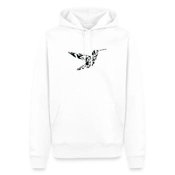 Humming Bird Forrest Wildlife Animal Humming - Men’s Premium Organic Hoodie - white - Front - Nico (187cm)