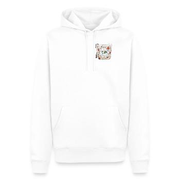 Ikonen der Freiheit Black History Month - Männer Premium Bio Hoodie - Weiß - Vorne - Nico (187cm)