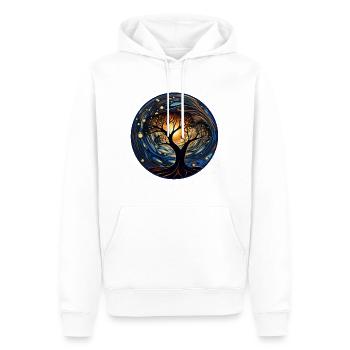 Black History Sternennachthemd Vermächtnis und Stolz - Männer Premium Bio Hoodie - Weiß - Vorne - Nico (187cm)
