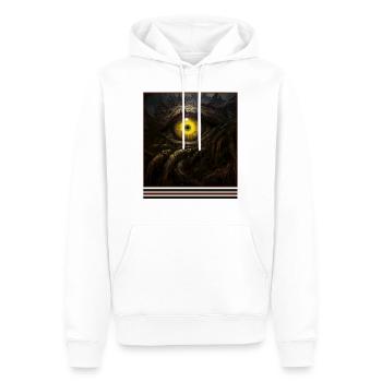 Gelbes Auge & dunkle Tentakel Vintage Gothic - Männer Premium Bio Hoodie - Weiß - Vorne - Nico (187cm)