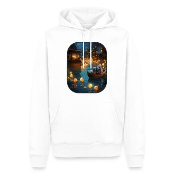Lanterne Festival souris Miniature Wonder T Shirt - Sweat à capuche Premium bio Homme - blanc - Devant - Nico (187cm)