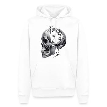 Graceful Heights Totenkopf Hemd Aerial Silks Tanz - Männer Premium Bio Hoodie - Weiß - Vorne - Nico (187cm)