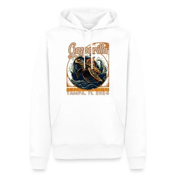 Gasparilla 2024 Turtle Pirate Flag Tampa FL - Sweat à capuche Premium bio Homme - blanc - Devant - Nico (187cm)