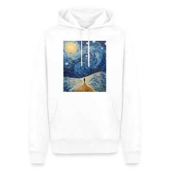 Sternenhemd für psychische Gesundheit Mind's Horizon - Männer Premium Bio Hoodie - Weiß - Vorne - Nico (187cm)