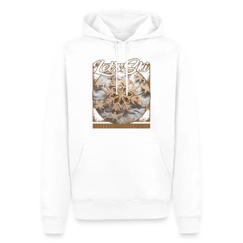 Let’s Ski Snowflake Cartes de ski Micro Mountain - Sweat à capuche Premium bio Homme - blanc - Devant - Nico (187cm)