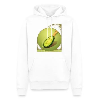 In Scheiben geschnittene Gurke als Pickleball-Paddel kreativer Humor - Männer Premium Bio Hoodie - Weiß - Vorne - Nico (187cm)
