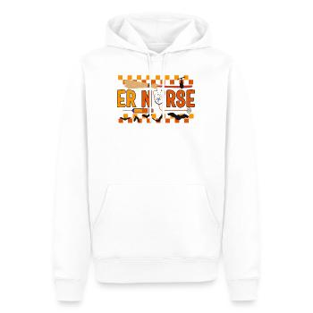Halloween Shirt, ER Nurse Tee, Gift For Emergency - Men’s Premium Organic Hoodie - white - Front - Nico (187cm)