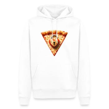 Pizza Love Child Abuse Prevention Awareness - Men’s Premium Organic Hoodie - white - Front - Nico (187cm)