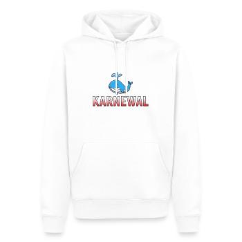 KarneWAL – Lustig Karneval Fasching - Sweat à capuche Premium bio Homme - blanc - Devant - Nico (187cm)