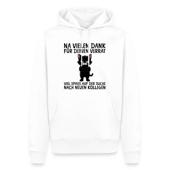 Jobwechsel Kollege Abschied Neuer Job - Männer Premium Bio Hoodie - Weiß - Vorne - Nico (187cm)