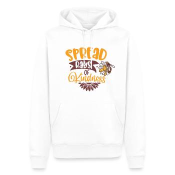 Spread Rays Of Kindness - Men’s Premium Organic Hoodie - white - Front - Nico (187cm)