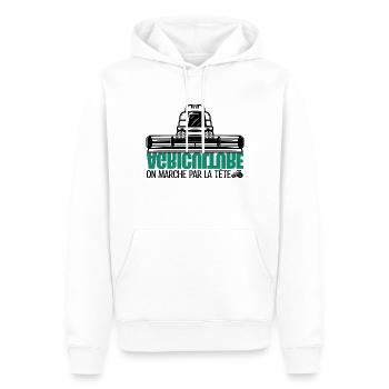 French farmers, farmer, agriculture. - Men’s Premium Organic Hoodie - white - Front - Nico (187cm)