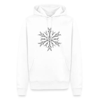 Mandala Linien Abstrakt Form Muster - Männer Premium Bio Hoodie - Weiß - Vorne - Nico (187cm)