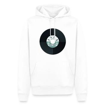 Millésime 1953 - Sweat à capuche Premium bio Homme - blanc - Devant - Nico (187cm)