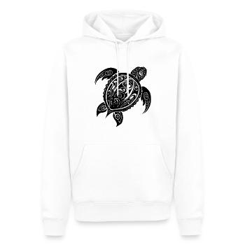 Tortue de tatouage sauvage abstrait Vintage - Sweat à capuche Premium bio Homme - blanc - Devant - Nico (187cm)