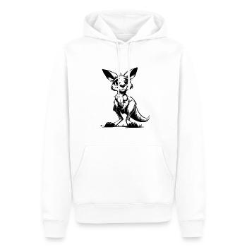Mignon mignon bébé kangourou australien mignon - Sweat à capuche Premium bio Homme - blanc - Devant - Nico (187cm)