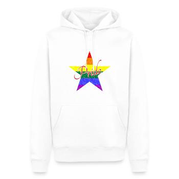 LGBTQ Pride - Männer Premium Bio Hoodie - Weiß - Vorne - Nico (187cm)