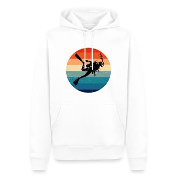 Herren Scuba Diver Diver Taucher Tauchen - Männer Premium Bio Hoodie - Weiß - Vorne - Nico (187cm)