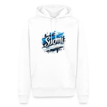 Suomi Finland Finnland - Männer Premium Bio Hoodie - Weiß - Vorne - Nico (187cm)
