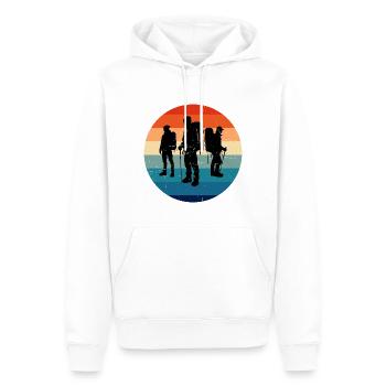 Bouldering Climber Boulder Women's Bouldering - Men’s Premium Organic Hoodie - white - Front - Nico (187cm)