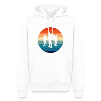 Escalade Bloc Grimpeurs Femmes - Sweat à capuche Premium bio Homme - blanc - Devant - Nico (187cm)