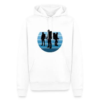 Kletterer Climber Bouldering Herren Klettern - Männer Premium Bio Hoodie - Weiß - Vorne - Nico (187cm)